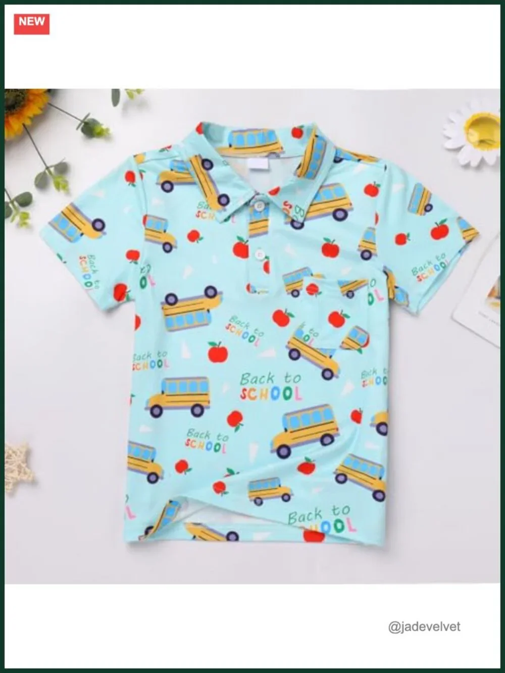 Boys Back to School Henley Short Sleeve Button Up Shirt Toddler Kids